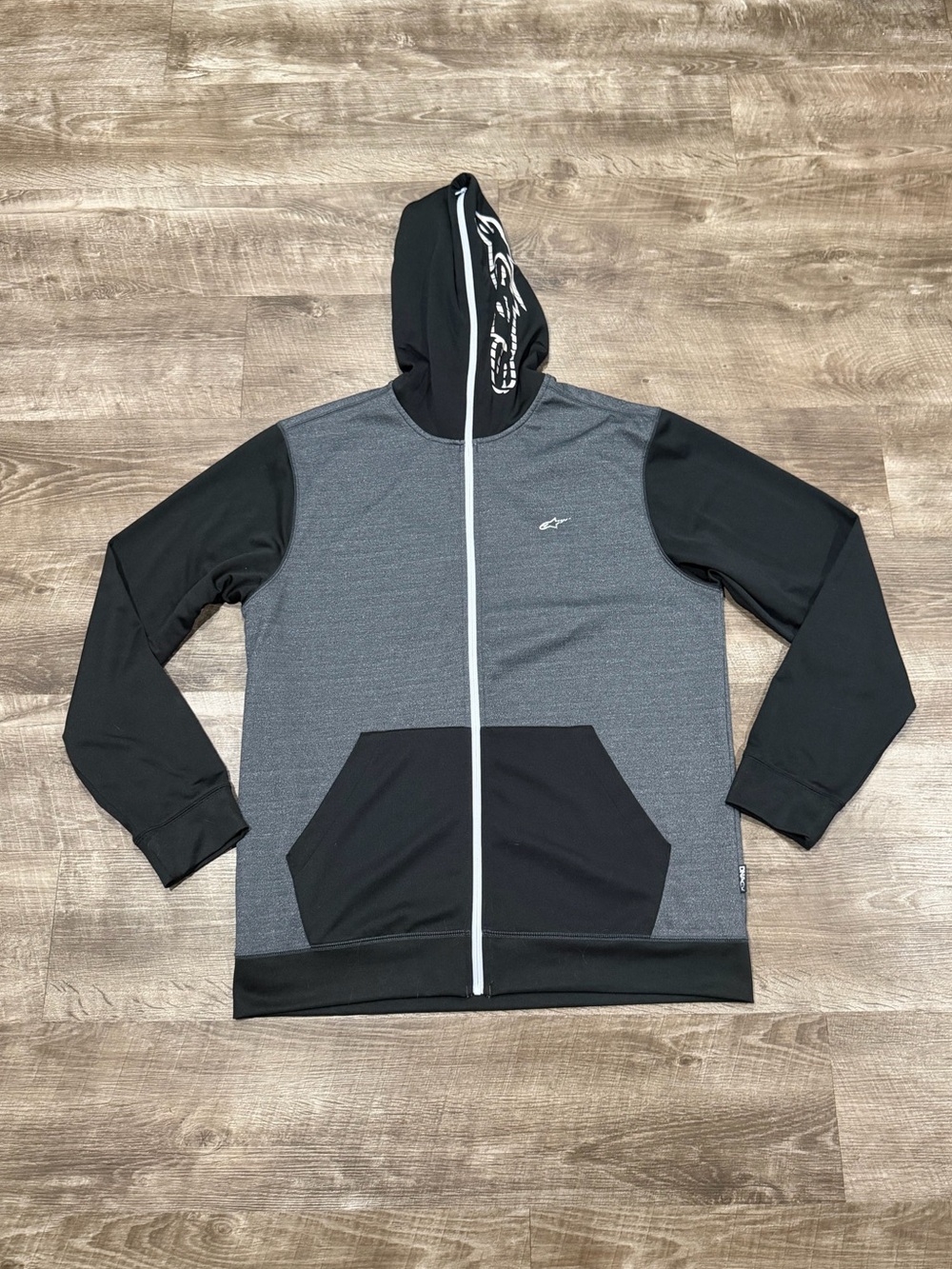 Alpinestars full zip hoodie DNA Tech mens size xxl zippered hoodie Euc.